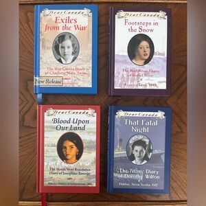 Dear Canada kids books | set of 4 hardcover historical diaries